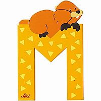 Wooden Letters Animal - 'M' Mole  