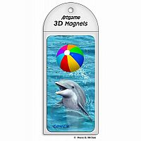 Beachball Dolphin - 3D Magnet.