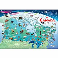 Canada Map Tray Puzzle - Cobble Hill  