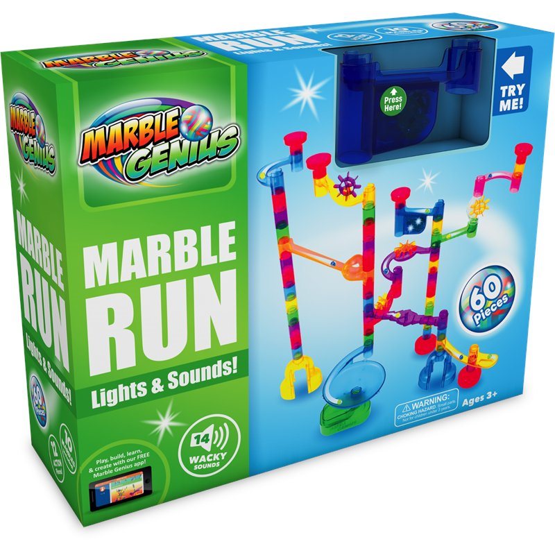 Marble Genius Marble Run 60pc Toy Sense