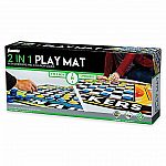 2-in-1 Play Mat with Checkers and 4 in a Row Games