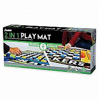 2-in-1 Play Mat with Checkers and 4 in a Row Games  