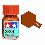 Metallic Brown - X-34 - Tamiya Color Enamel Paint 