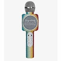 Sing-Along Rainbow Bling Karaoke Microphone & Bluetooth Speaker All-in-one