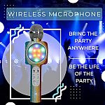 Sing-Along Rainbow Bling Karaoke Microphone & Bluetooth Speaker All-in-one