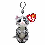 Mitzi - Grey Tabby Cat Beanie Bellies Clip