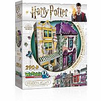 Diagon Alley: Madam Malkins & Florean Fortescues Ice Cream - 3D Puzzle - Wrebbit