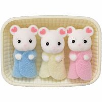 Marshmallow Mouse Triplets.