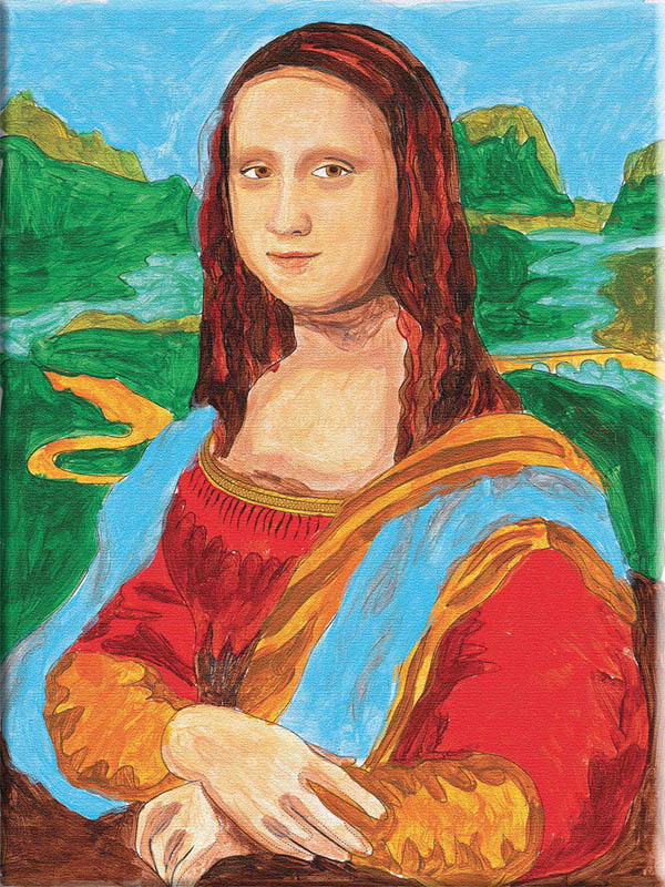 Paint By Number The Mona Lisa. Toy Sense