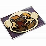 Monkey Madness Wooden Packing Puzzle