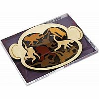 Monkey Madness Wooden Packing Puzzle