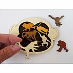 Monkey Madness Wooden Packing Puzzle