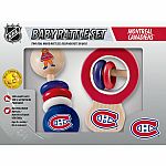 Montreal Canadiens Wooden Baby Rattle Set