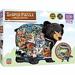 Forest Friends Shaped Puzzle Masterpieces Puzzles 100pc.