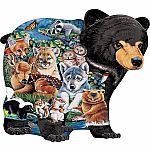 Forest Friends Shaped Puzzle Masterpieces Puzzles 100pc.