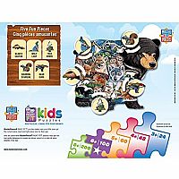 Forest Friends Shaped Puzzle Masterpieces Puzzles 100pc.