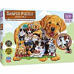 Puppy Pals Shaped Puzzle Masterpiece Puzzles 100pc
