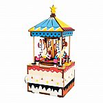 Merry-Go-Round - Music Box 3D Wooden Puzzle