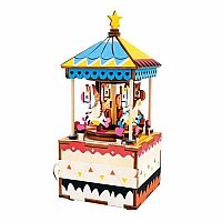 Merry-Go-Round - Music Box 3D Wooden Puzzle 