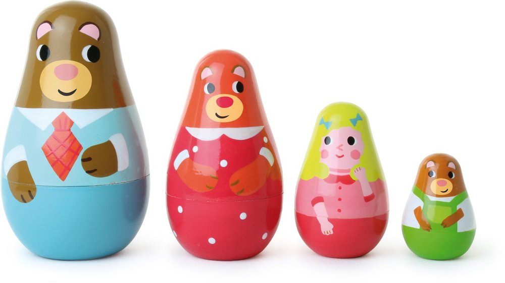 Goldilocks and the 3 Bears Nesting Dolls Toy Sense