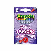 8 Glitter Crayons.