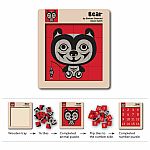 Wooden Tile Puzzle - Bear