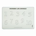 Numbers with Animals Two-Sided Placemat  