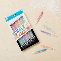 Chalk-O-Rama Dustless Chalk Crayons - 12 pack  