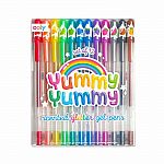 Yummy Yummy Scented Glitter Gel Pens - 12 Pack.