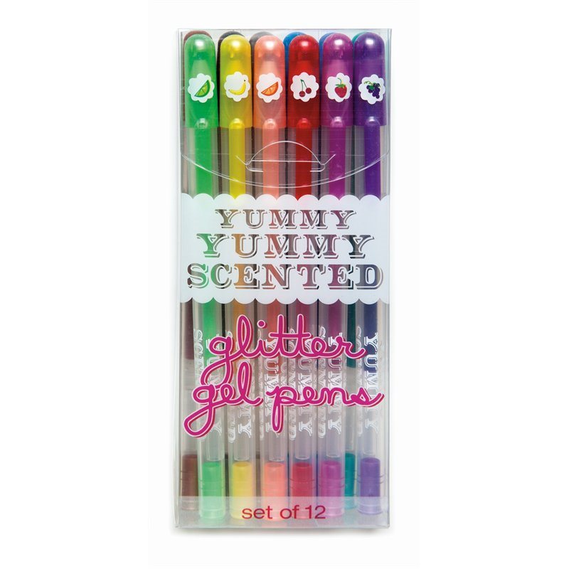 Yummy Yummy Scented Glitter Gel Pens 12 pack. Toy Sense