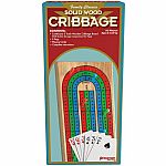 Wooden Cribbage Set with Cards    