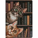 Crystal Art Notebook - Cats in the Library
