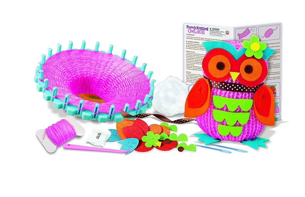 French Knitting Owl Doll Toy Sense