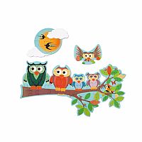 Contrast Puzzle - Owl Family Day and Night