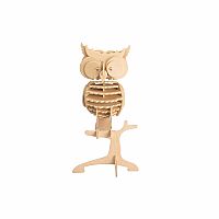 Owl - 3D Wooden Puzzle .