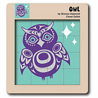 Wooden Tile  Puzzle - Owl.