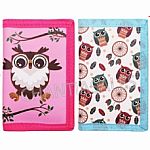 Owl Velcro Wallet - Assorted