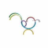 Pastel Rainbow Teether Toy - 12 Piece