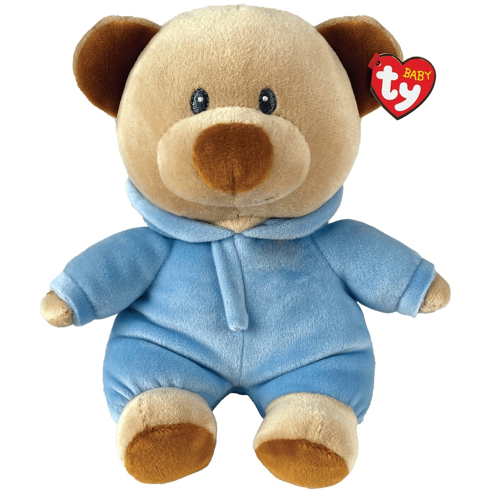 Pajama Bear - Blue Bear Baby Ty Medium. - Toy Sense