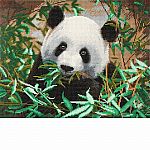 Crystal Art Large Framed Kit - Friendly Panda