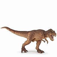 Brown Running T-Rex Figurine