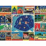 Paris Collage Paul Thurlby - New York Puzzle Company 