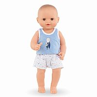 Corolle: Drink and Wet Bath Baby Paul Doll 14 inch