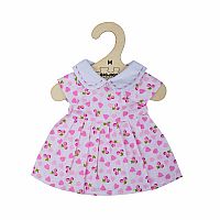 Doll Pink Dress with Pink Hearts - Medium