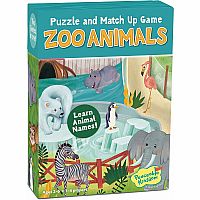 Zoo Animal Match Up Game and Puzzle 