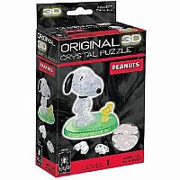 Snoopy and Woodstock- 3D Crystal Puzzle