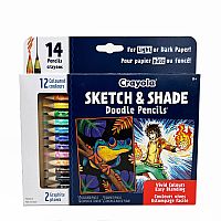 Sketch & Shade Doodle Pencils - 14 Pack