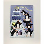 Penguin Stack Birthday Card 