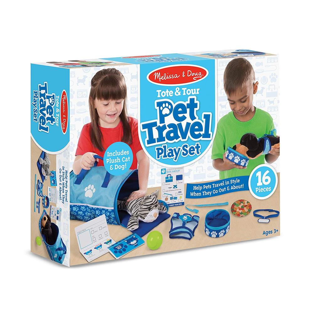 Tote & Tour Pet Travel Play Set. Toy Sense