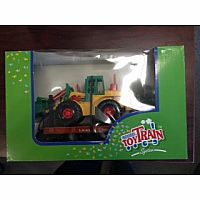 Lehmann Toy Train Flat Car with Wheel Loader - G Scale